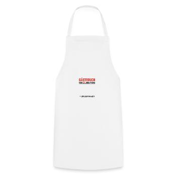 Livre d’or 24 Anniversaire Nous y étions - Tablier de cuisine - blanc - Devant - AI Model Male 185 dark (185cm)