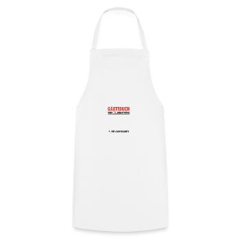Guestbook 71 Birthday We were there - Cooking Apron - white - Front - AI Model Male 185 dark (185cm)