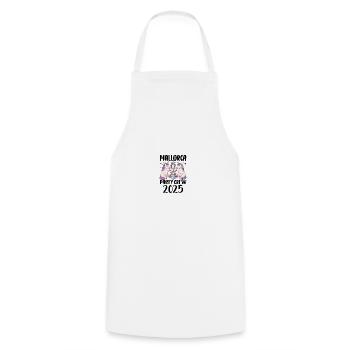 Mallorca Party Crew 2025 - Cooking Apron - white - Front - AI Model Male 185 dark (185cm)