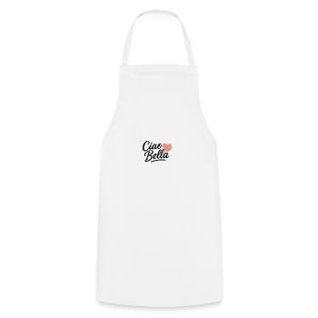Ciao Bella - Cooking Apron - white - Front - AI Model Male 185 dark (185cm)