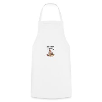 Catch Flights Not Feelings - Cooking Apron - white - Front - AI Model Male 185 dark (185cm)