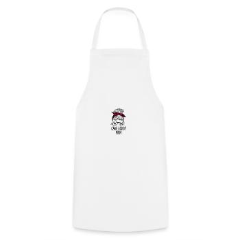 Cane Corso Mom - Cooking Apron - white - Front - AI Model Male 185 dark (185cm)