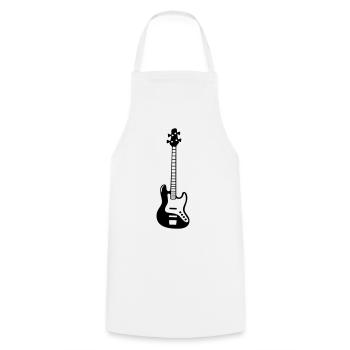 Basse Guitare Bass Bassiste Instrument de Musique - Tablier de cuisine - blanc - Devant - AI Model Male 185 dark (185cm)