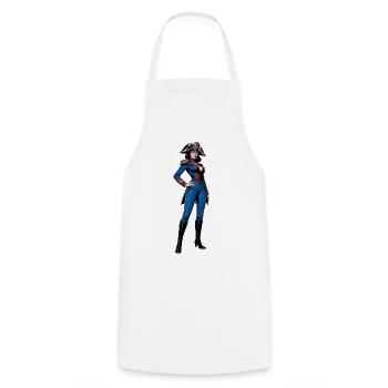 Napoleon Woman Cosplay - Kochschürze - Weiß - Vorne - AI Model Male 185 dark (185cm)
