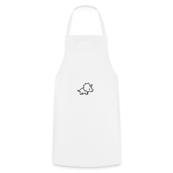 tricératops - Tablier de cuisine - blanc - Devant - AI Model Male 185 dark (185cm)
