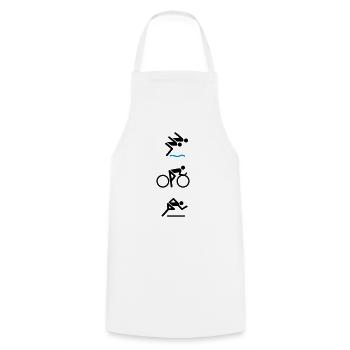 Triathlon Classic New - Kochschürze - Weiß - Vorne - AI Model Male 185 dark (185cm)