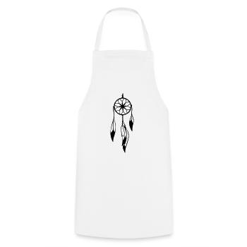 traumfaenger_001 - Cooking Apron - white - Front - AI Model Male 185 dark (185cm)