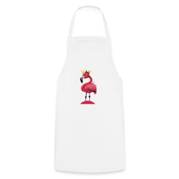 Princesse flamant rose - Tablier de cuisine - blanc - Devant - AI Model Male 185 dark (185cm)