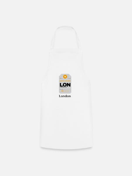London - Cooking Apron - white
