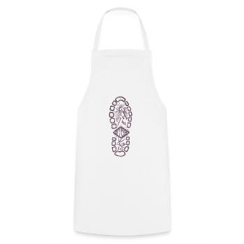 Restez rouge sauvage - Tablier de cuisine - blanc - Devant - AI Model Male 185 dark (185cm)