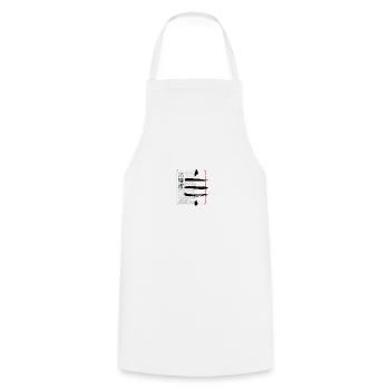 Symbole Bitcoin Crypto Satoshis de style japonais 21 - Tablier de cuisine - blanc - Devant - AI Model Male 185 dark (185cm)