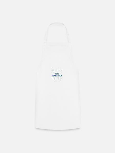 26th birthday 26 years old Binary Code Computer Science - Cooking Apron - white
