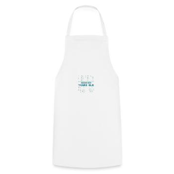 69th Birthday 69 years old Binary Code Computer Science - Cooking Apron - white - Front - AI Model Male 185 dark (185cm)