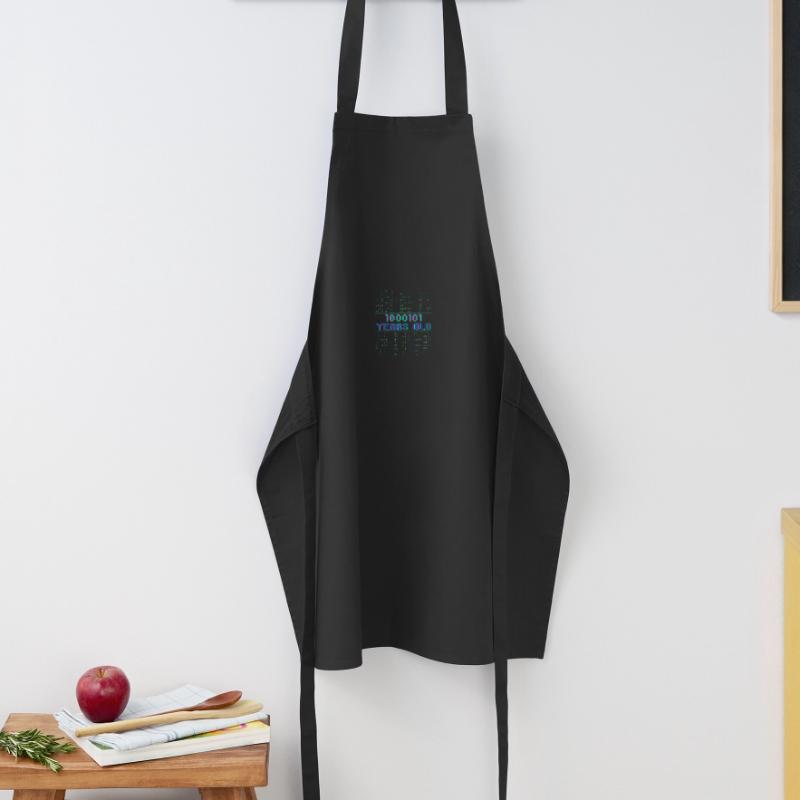 69th Birthday 69 years old Binary Code Computer Science Cooking Apron