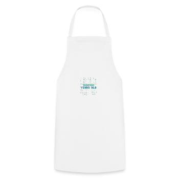 68th Birthday 68 years old Binary Code Computer Science - Cooking Apron - white - Front - AI Model Male 185 dark (185cm)