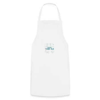 24th birthday 24 years old Binary Code Computer Science - Cooking Apron - white - Front - AI Model Male 185 dark (185cm)