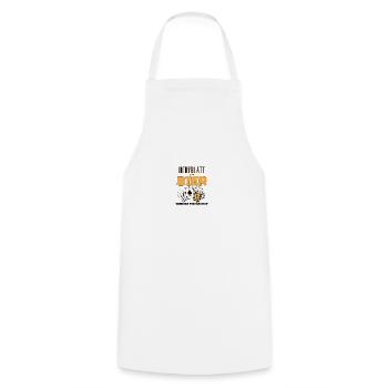 Sweetheart and beer - Cooking Apron - white - Front - AI Model Male 185 dark (185cm)