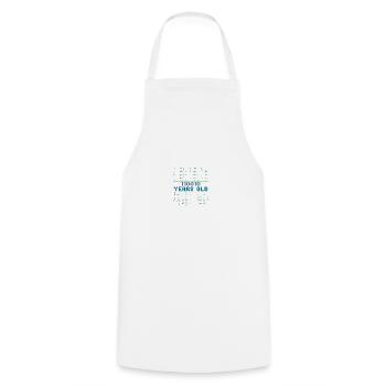 50th birthday 50 years old binary code computer science - Cooking Apron - white - Front - AI Model Male 185 dark (185cm)