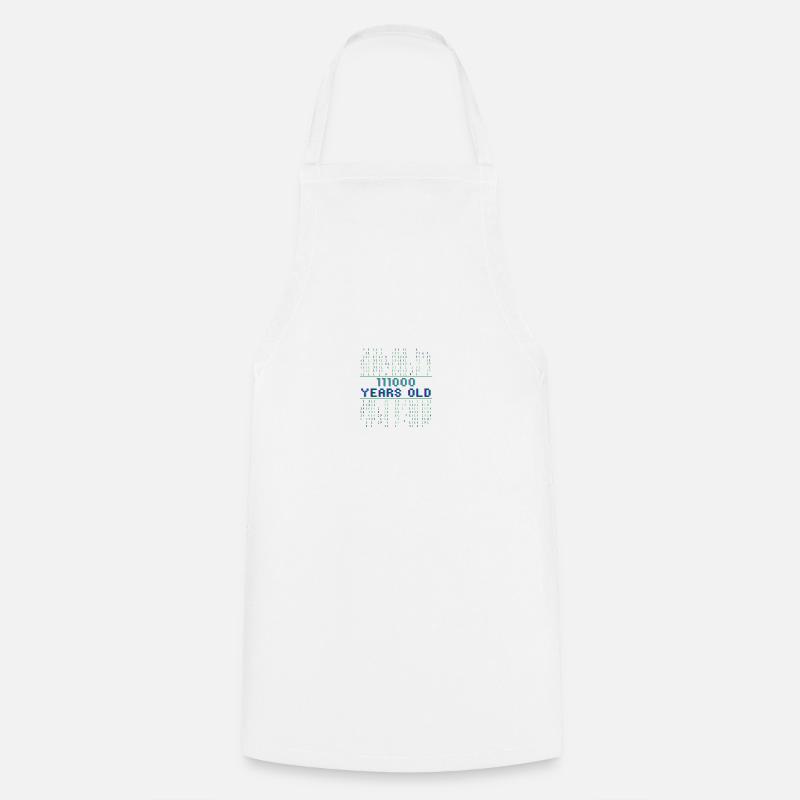 56th Birthday 56 years old Binary Code Computer Science - Cooking Apron - white