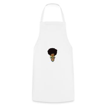 Ghana Ghanaian Flag Woman Princess I Gift - Cooking Apron - white - Front - AI Model Male 185 dark (185cm)