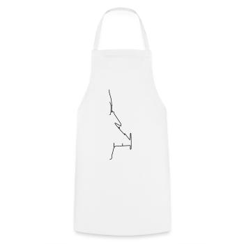 Plane - Cooking Apron - white - Front - AI Model Male 185 dark (185cm)