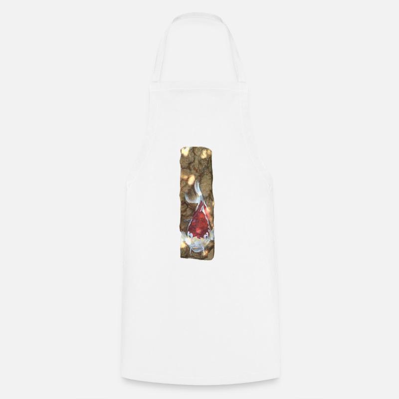 Poissons koi sur marbre rustique - Tablier de cuisine - blanc