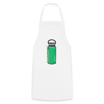 Cadeau pour femme drôle | Je ne suis pas gourde - Tablier de cuisine - blanc - Devant - AI Model Male 185 dark (185cm)