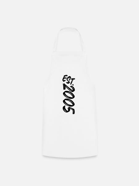 Est. 2005 - Established 2005 - Geburtstag Geschenk - Kochschürze - Weiß