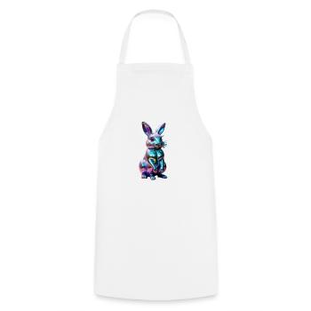 Bunny Rainbow - Kochschürze - Weiß - Vorne - AI Model Male 185 dark (185cm)
