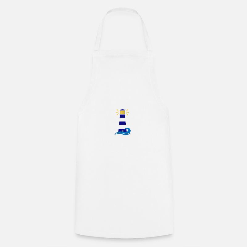 lighthouse - Cooking Apron - white