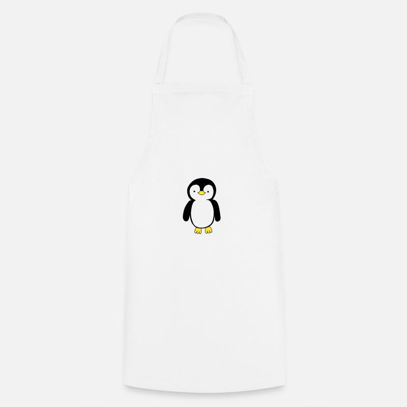 Pinguin - Kochschürze - Weiß