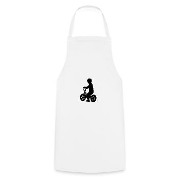 Vélo enfant vélo - Tablier de cuisine - blanc - Devant - AI Model Male 185 dark (185cm)