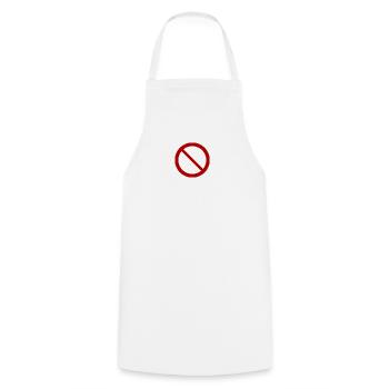 Interdit T-Shirt Cadeau Humour - Tablier de cuisine - blanc - Devant - AI Model Male 185 dark (185cm)