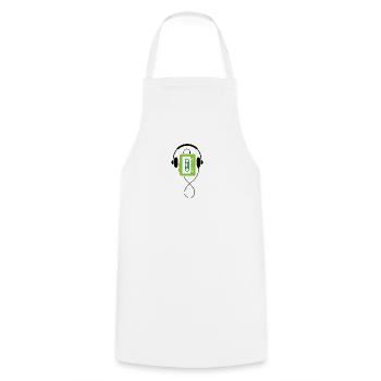 A Classic Walkman - Cooking Apron - white - Front - AI Model Male 185 dark (185cm)