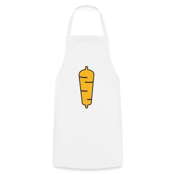 kebab - Cooking Apron - white - Front - AI Model Male 185 dark (185cm)