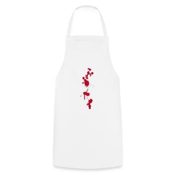 Blood Stain Splashes Halloween Zombies Operating Room Doctor - Cooking Apron - white - Front - AI Model Male 185 dark (185cm)