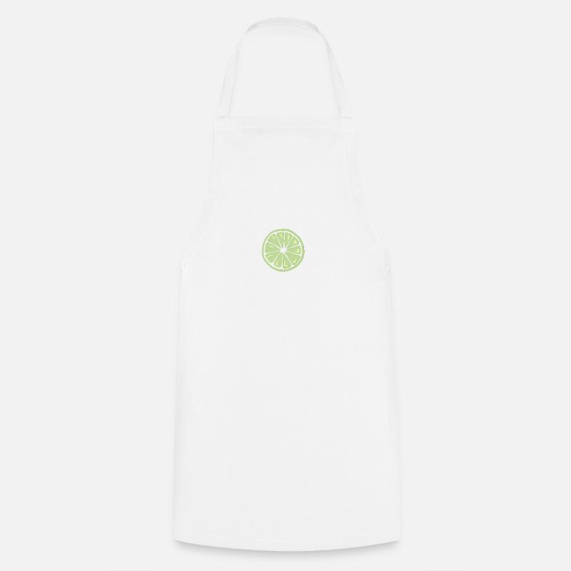Früchtchen - Limette - Kochschürze - Weiß