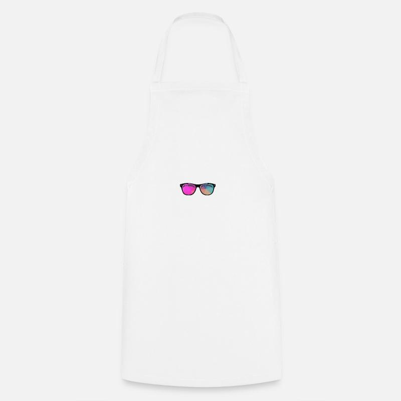 Lunettes de soleil colorées - Tablier de cuisine - blanc