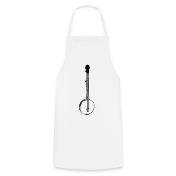 Bluegrass Music - Cooking Apron - white - Front - AI Model Male 185 dark (185cm)