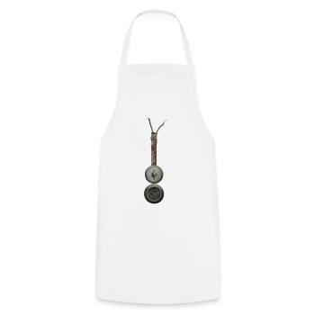 Steckdose vintage - Kochschürze - Weiß - Vorne - AI Model Male 185 dark (185cm)