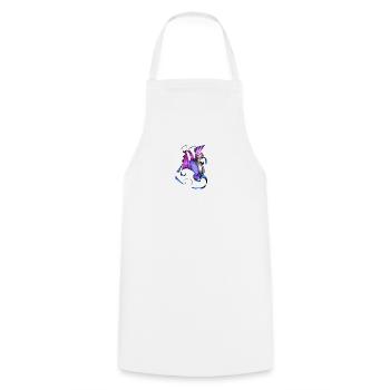 Coloured spiral and fan art - Cooking Apron - white - Front - AI Model Male 185 dark (185cm)