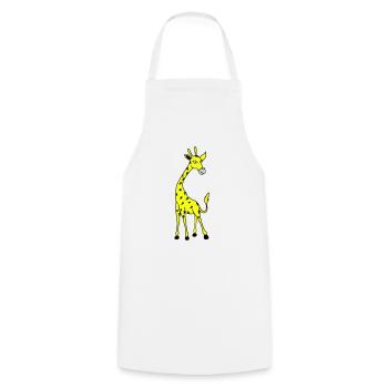 giraffe 02 - Kochschürze - Weiß - Vorne - AI Model Male 185 dark (185cm)
