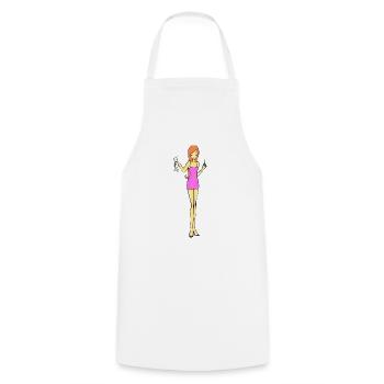 rancune - Tablier de cuisine - blanc - Devant - AI Model Male 185 dark (185cm)