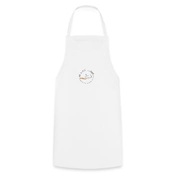 Hase mit Möhre Ostergeschenk - Kochschürze - Weiß - Vorne - AI Model Male 185 dark (185cm)