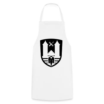Mopedsport Wappen / Logo / Emblem - Cooking Apron - white - Front - AI Model Male 185 dark (185cm)