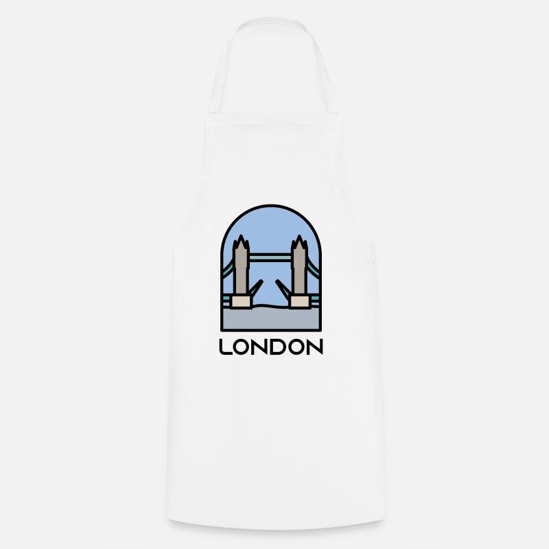 Londres - Tablier de cuisine - blanc