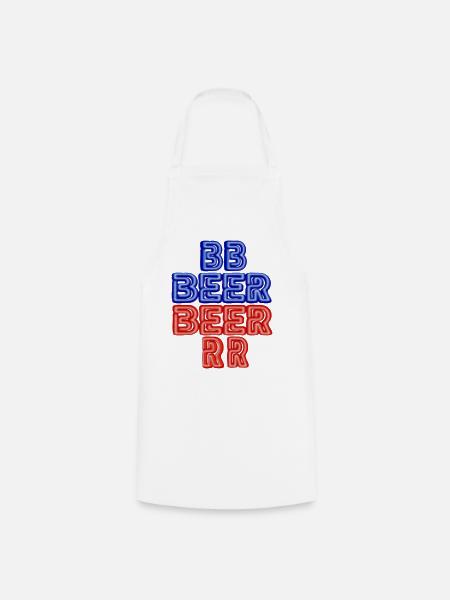 BIER - Kochschürze - Weiß