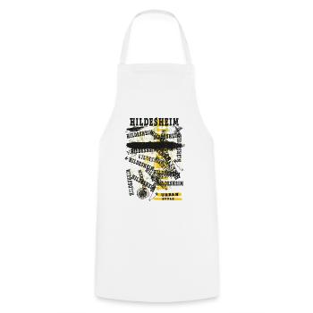 Hildesheim Deutschland Stadt Skyline Heimat Liebe - Kochschürze - Weiß - Vorne - AI Model Male 185 dark (185cm)