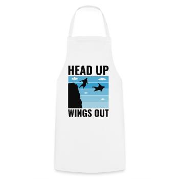 Wingsuit volant Base Jumping Parachutisme Wingsuit - Tablier de cuisine - blanc - Devant - AI Model Male 185 dark (185cm)