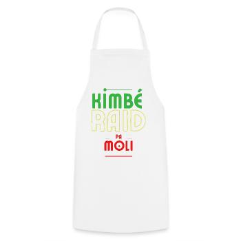 kimbe raid pa moli - Tablier de cuisine - blanc - Devant - AI Model Male 185 dark (185cm)